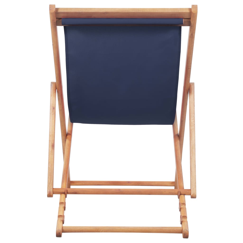 Folding Beach Chair Fabric And Wooden Frame