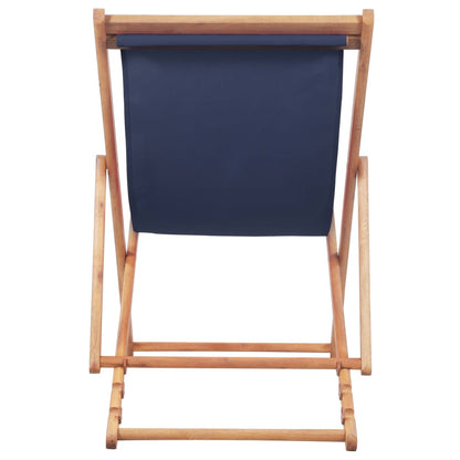 Folding Beach Chair Fabric And Wooden Frame