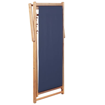 Folding Beach Chair Fabric And Wooden Frame