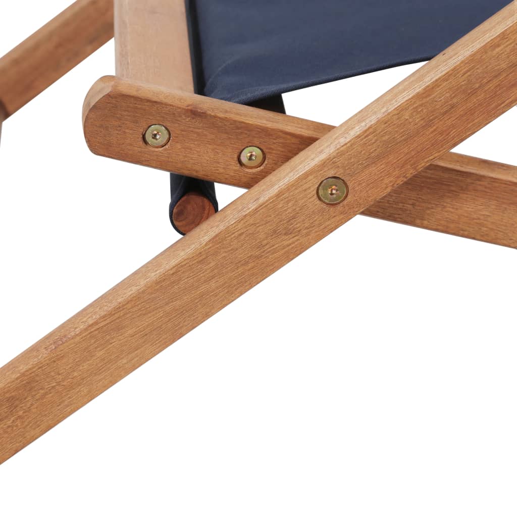 Folding Beach Chair Fabric And Wooden Frame