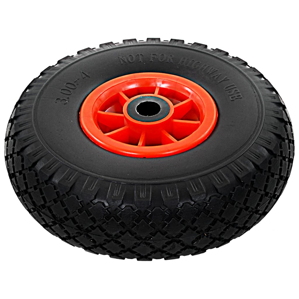 Sack Truck Wheels 4 Pcs Solid Pu 3.00-4