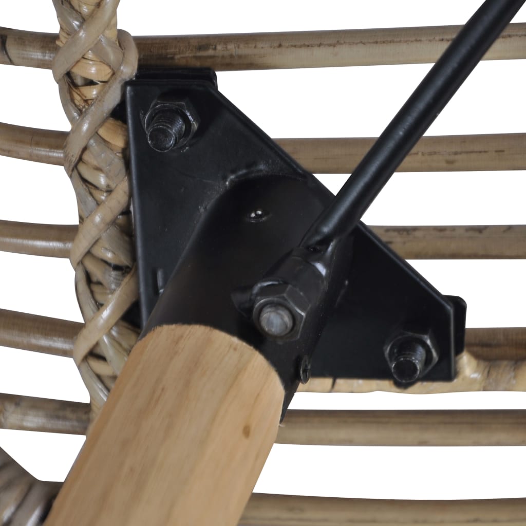 Dining Chairs 2 Pcs Natural Rattan