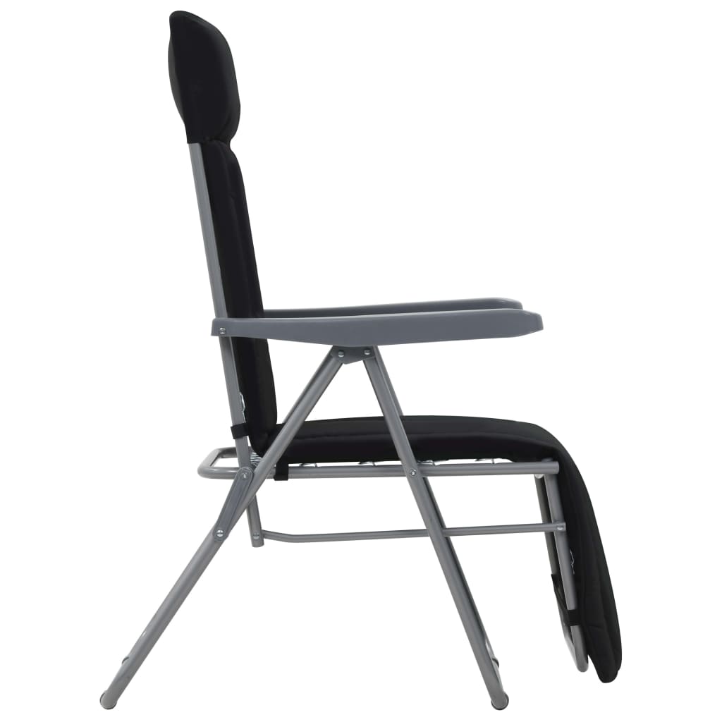 Folding Garden Chairs With Cushions 2 Pcs