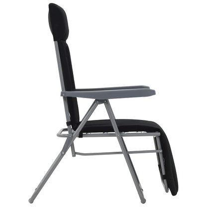 Folding Garden Chairs With Cushions 2 Pcs
