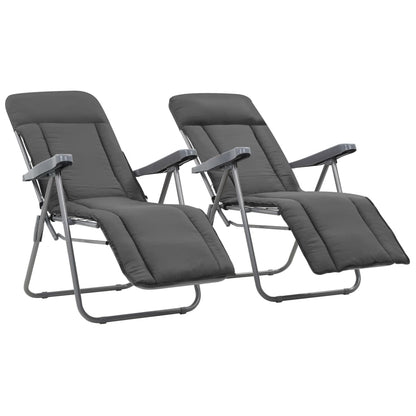 Folding Garden Chairs With Cushions 2 Pcs