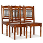 Dining Chairs 2 Pcs Solid Wood With Honey-Coloured Finish Classic