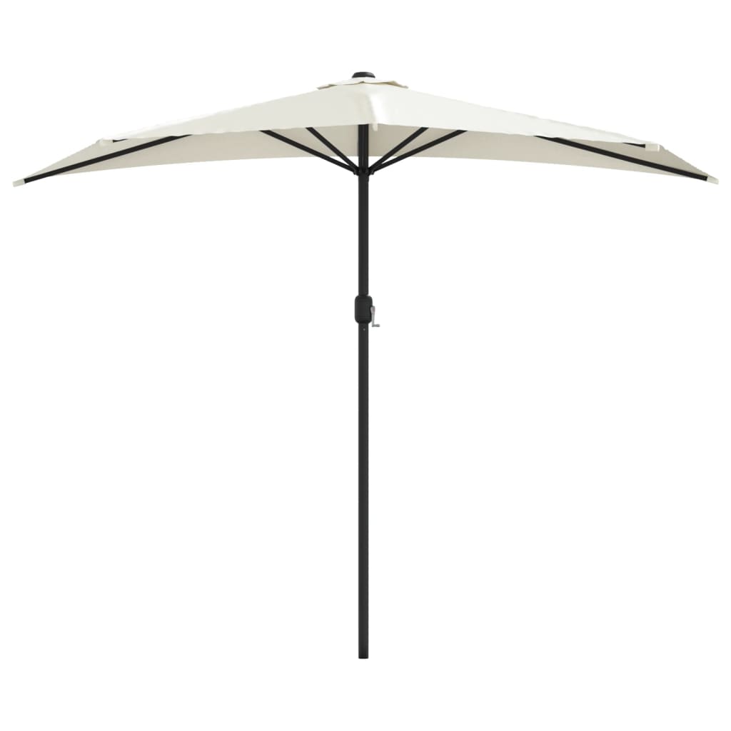 Garden Parasol With Aluminium Pole 270X144 Cm Half
