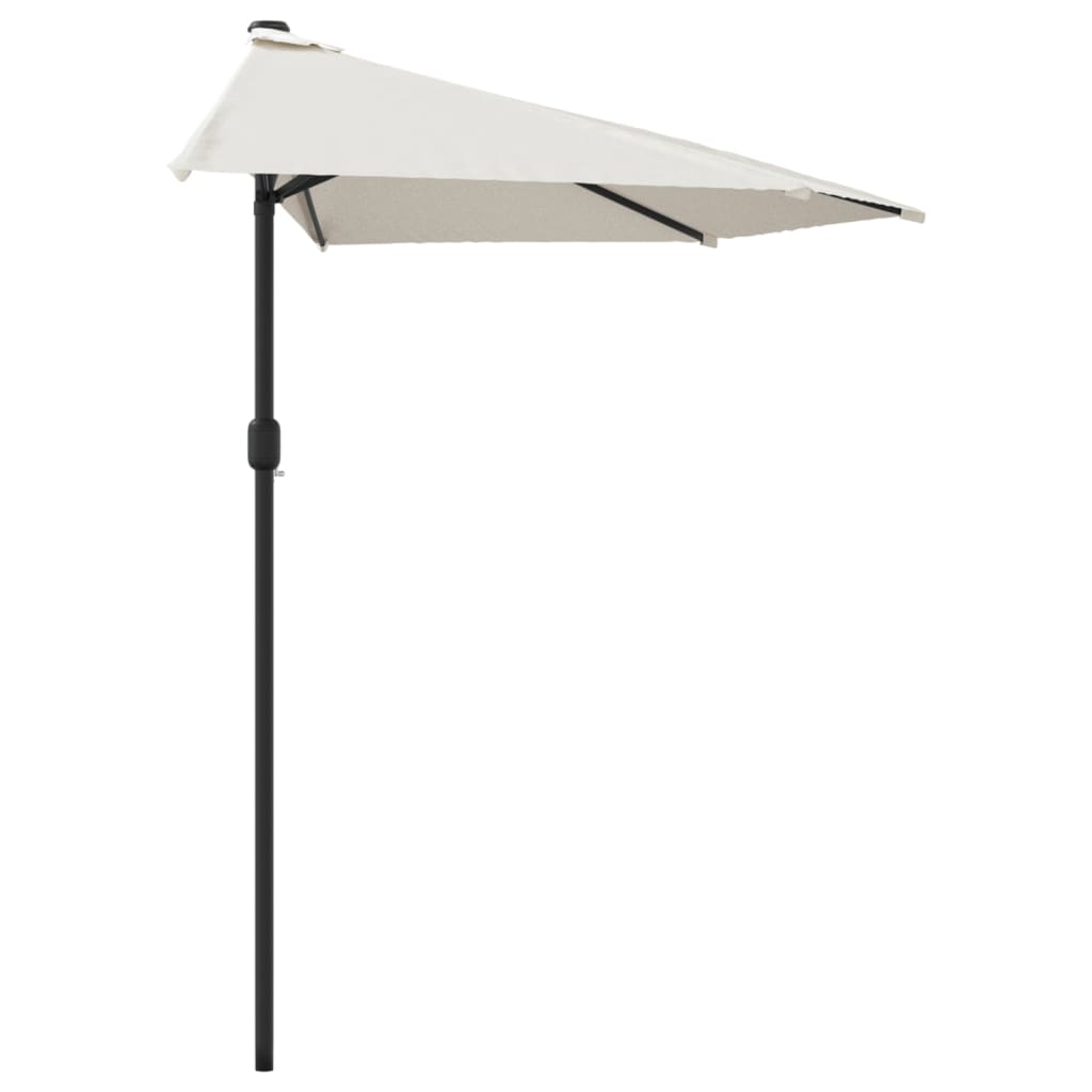 Garden Parasol With Aluminium Pole 270X144 Cm Half