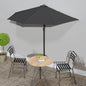 Garden Parasol With Aluminium Pole 270X144 Cm Half