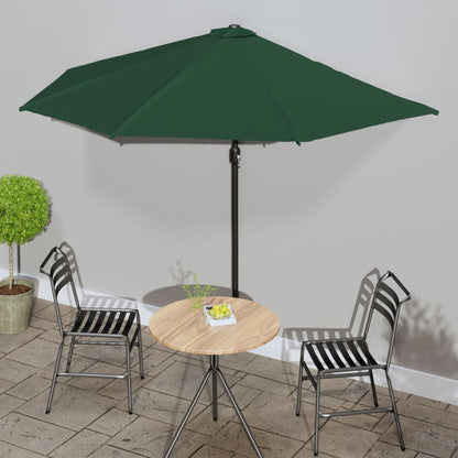 Garden Parasol With Aluminium Pole 270X144 Cm Half