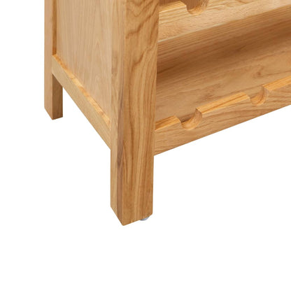 Wine Cabinet 72X32X90 Cm Solid Oak Wood