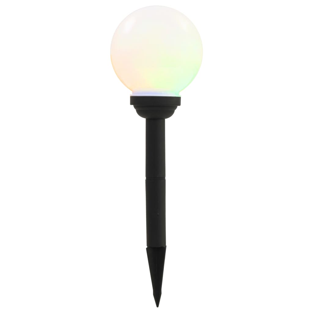 Outdoor Solar Lamps 4 Pcs Led Spherical 15 Cm Rgb
