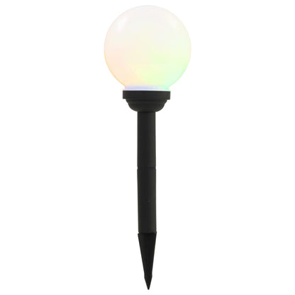 Outdoor Solar Lamps 4 Pcs Led Spherical 15 Cm Rgb