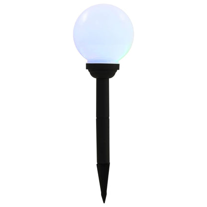 Outdoor Solar Lamps 4 Pcs Led Spherical 15 Cm Rgb