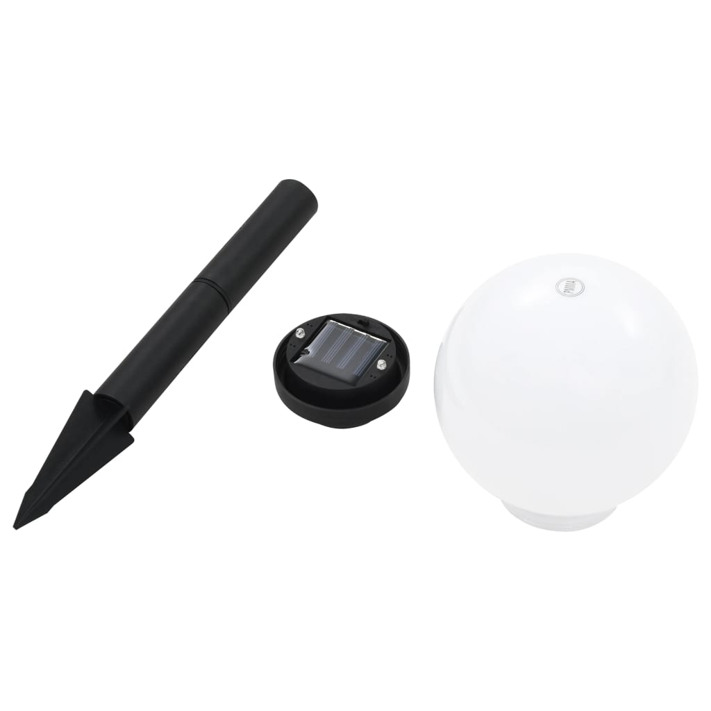 Outdoor Solar Lamps 4 Pcs Led Spherical 15 Cm Rgb