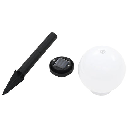 Outdoor Solar Lamps 4 Pcs Led Spherical 15 Cm Rgb