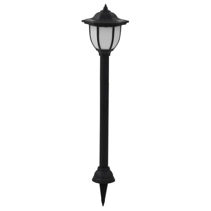 Outdoor Solar Lamps 3 Pcs Led Black