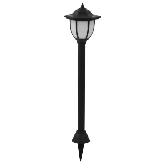 Outdoor Solar Lamps 3 Pcs Led Black