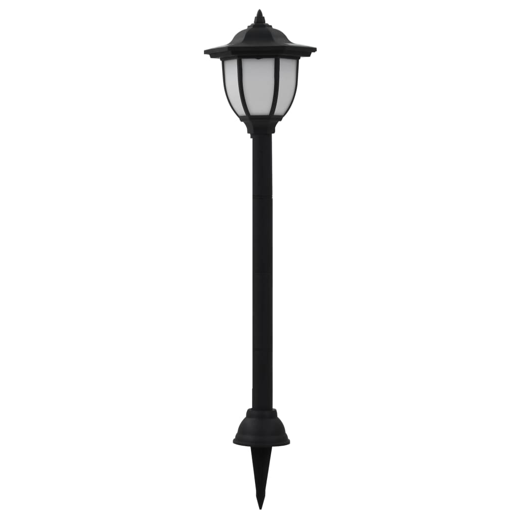 Outdoor Solar Lamps 3 Pcs Led Black