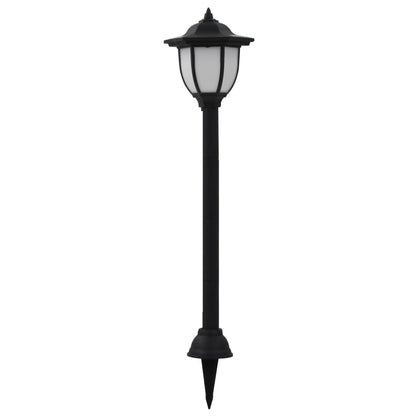 Outdoor Solar Lamps 3 Pcs Led Black