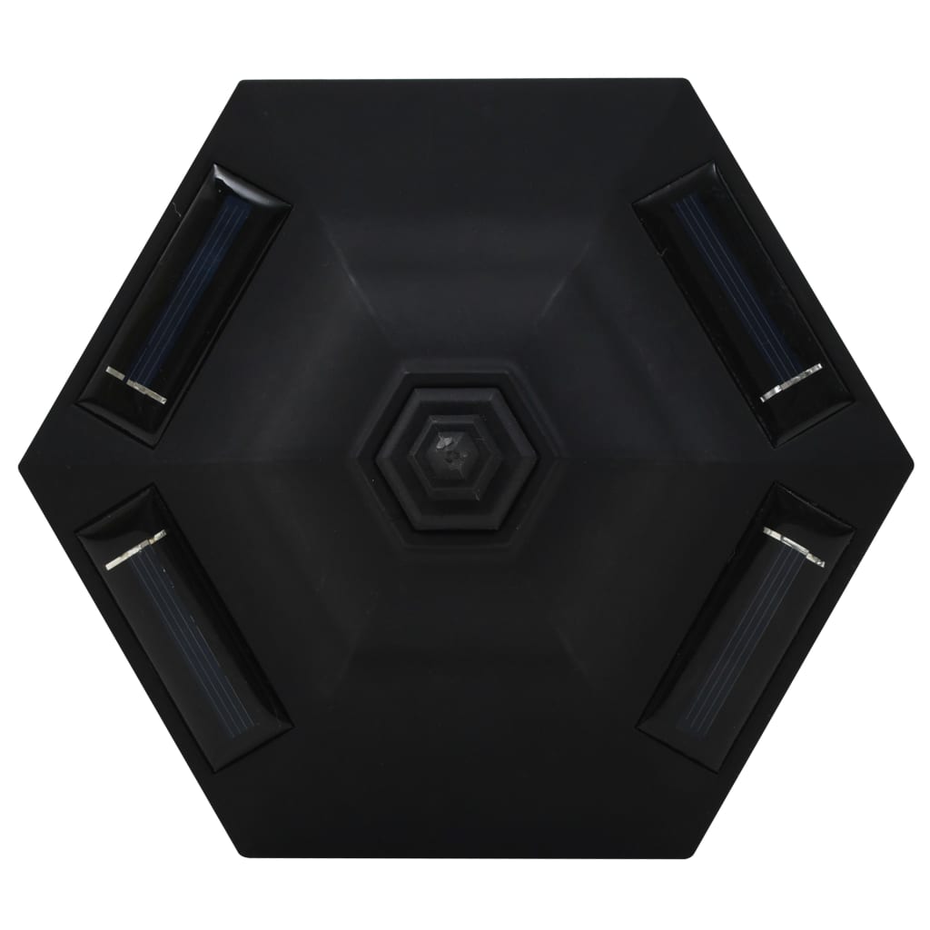 Outdoor Solar Lamps 3 Pcs Led Black