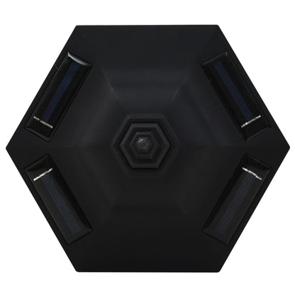 Outdoor Solar Lamps 3 Pcs Led Black