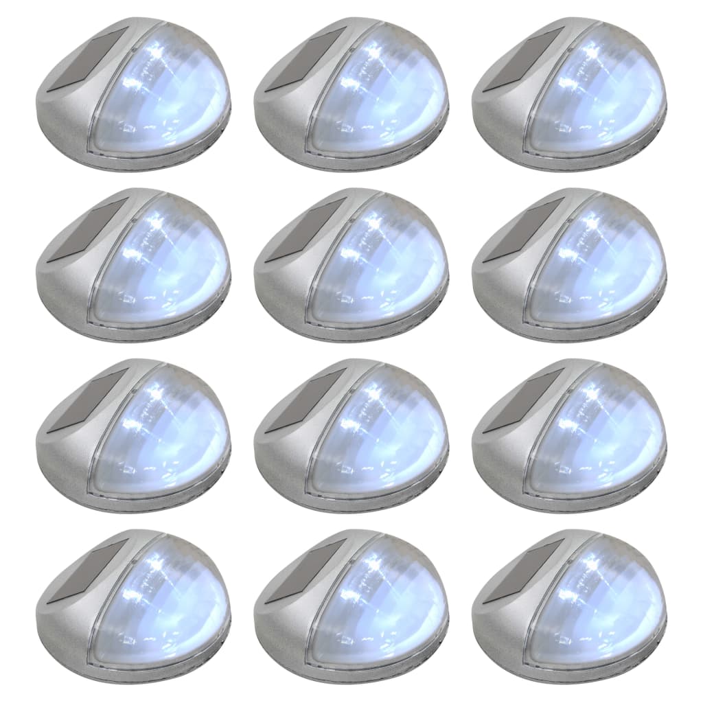 Outdoor Solar Wall Lamps Led 24 Pcs Round
