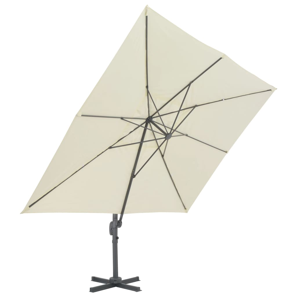 Cantilever Garden Parasol With Aluminium Pole