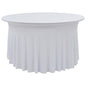 2 Pcs Stretch Table Covers With Skirt