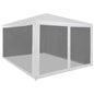 Party Tent With 12 Mesh Sidewalls Hdpe