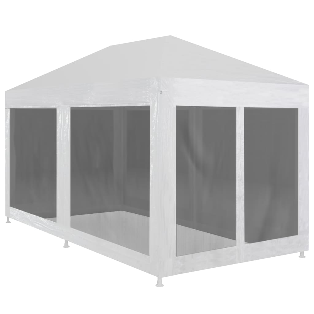 Party Tent With 12 Mesh Sidewalls Hdpe