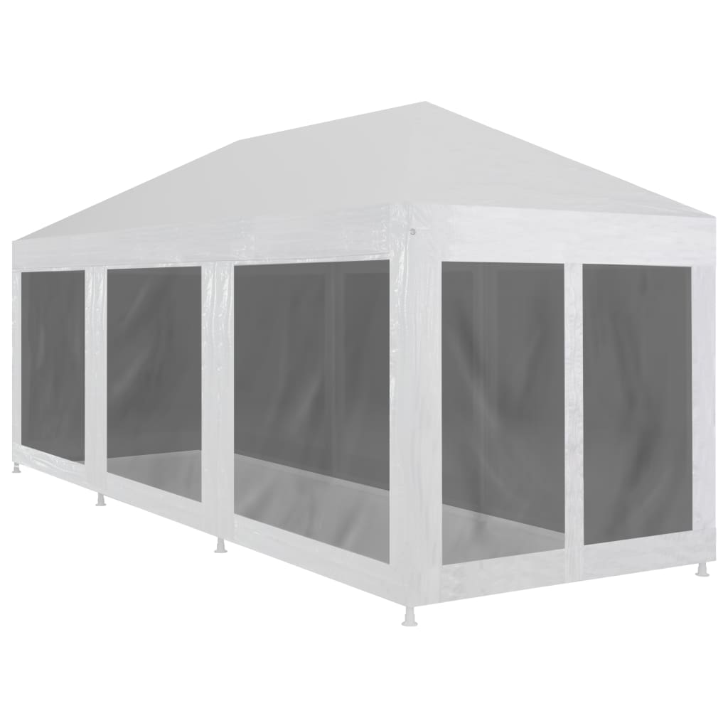 Party Tent With 12 Mesh Sidewalls Hdpe