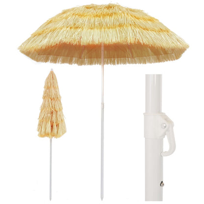 Beach Parasol Natural Hawaii Style
