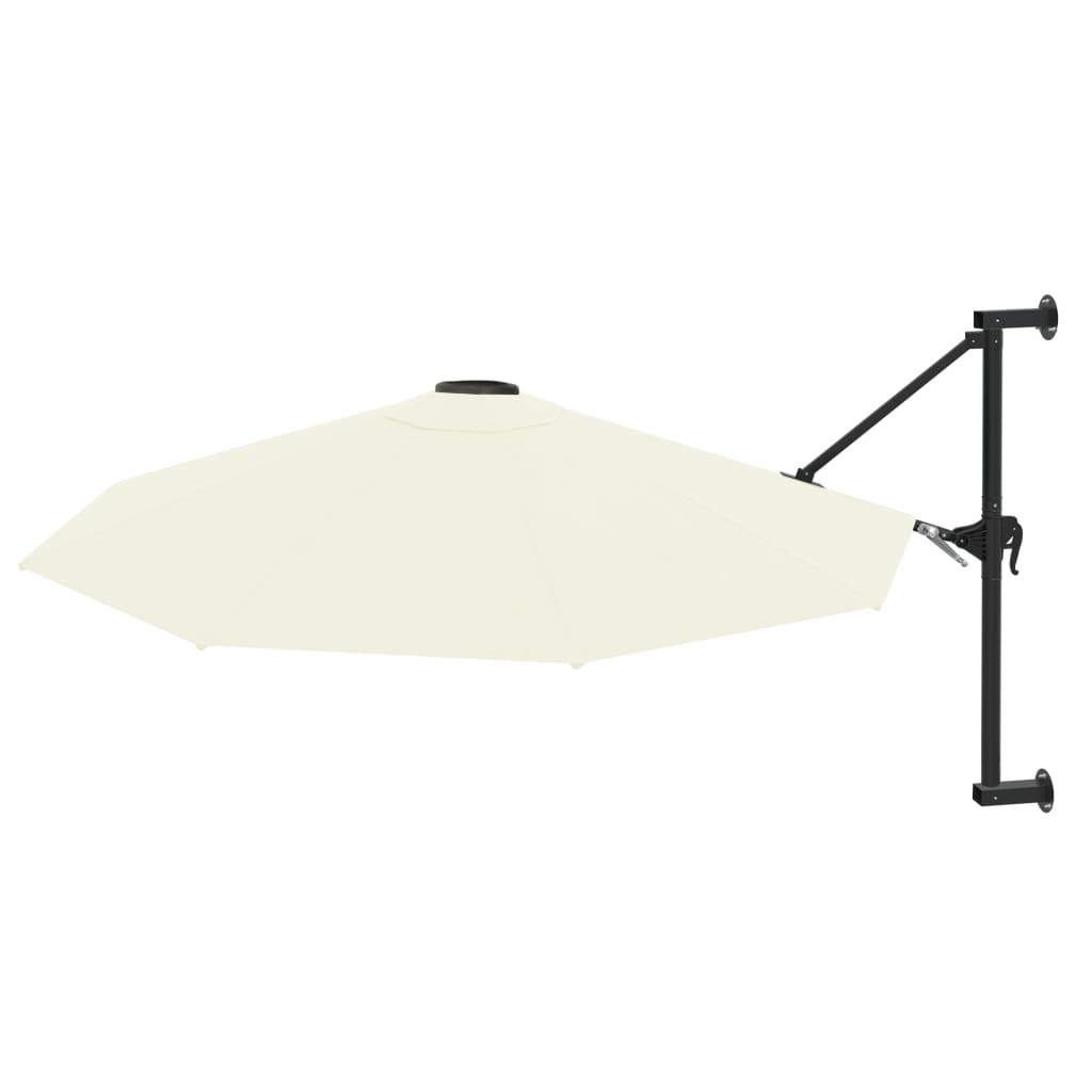 Wall-Mounted Garden Parasol With Metal Pole 300 Cm