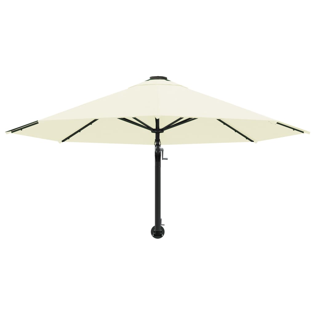 Wall-Mounted Garden Parasol With Metal Pole 300 Cm