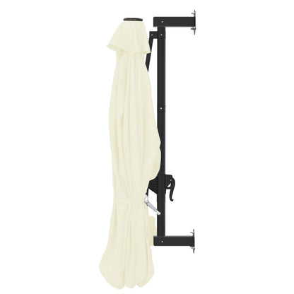Wall-Mounted Garden Parasol With Metal Pole 300 Cm