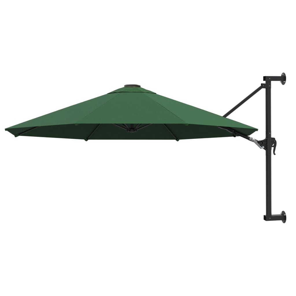 Wall-Mounted Garden Parasol With Metal Pole 300 Cm