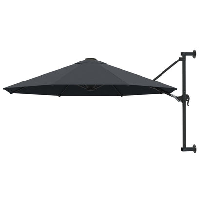 Wall-Mounted Garden Parasol With Metal Pole 300 Cm