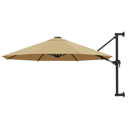 Wall-Mounted Garden Parasol With Metal Pole 300 Cm