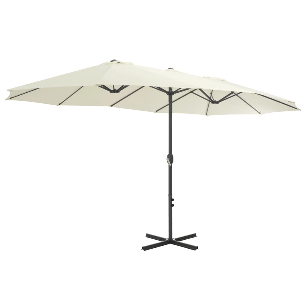 Garden Parasol With Aluminium Pole 460X270 Cm