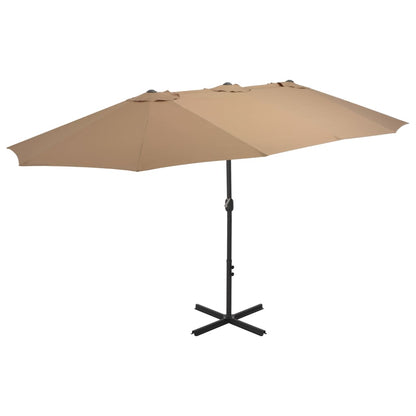 Garden Parasol With Aluminium Pole 460X270 Cm