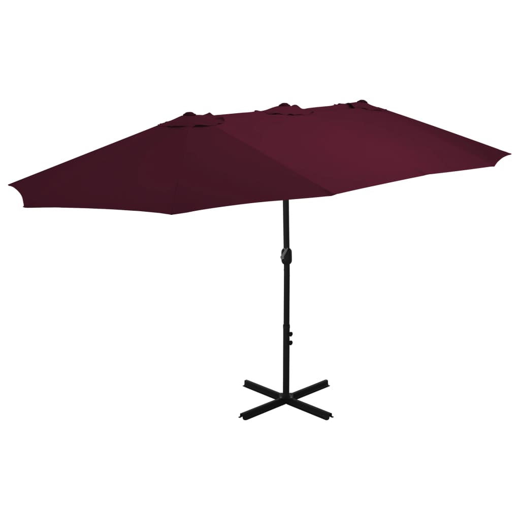 Garden Parasol With Aluminium Pole 460X270 Cm