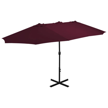 Garden Parasol With Aluminium Pole 460X270 Cm