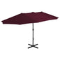 Garden Parasol With Aluminium Pole 460X270 Cm