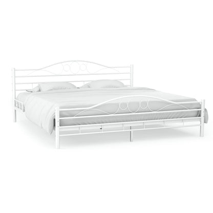 Bed Frame Without Mattress Metal 137X187 Cm Double