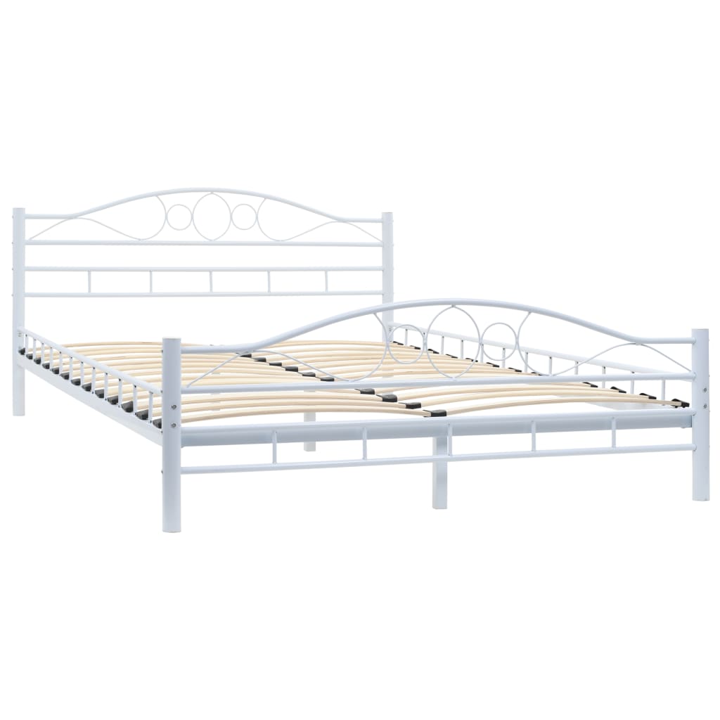 Bed Frame Without Mattress Metal 137X187 Cm Double