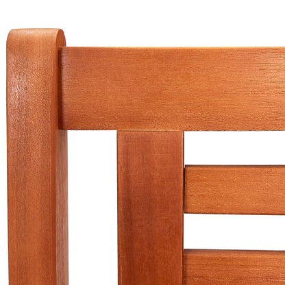 2-Seater Garden Bench 120 Cm Solid Eucalyptus Wood