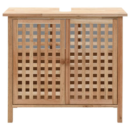 Sink Cabinet Solid Walnut Wood 66X29X61 Cm