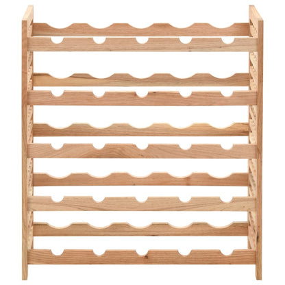 Wine Rack For 25 Bottles Solid Walnut Wood 63X25X73 Cm
