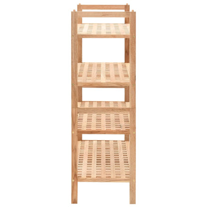 Shoe Rack Solid Walnut Wood 69X26X81 Cm